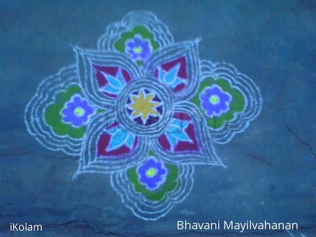 Rangoli: LINES AND FLOWERS