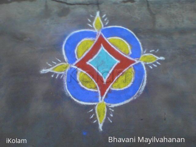 Rangoli: Apartment kolam2