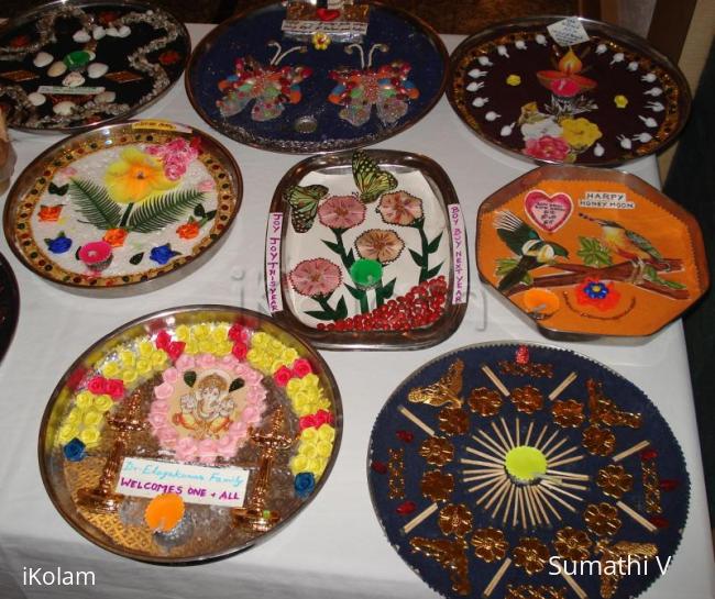 Rangoli: Arthi plate collage