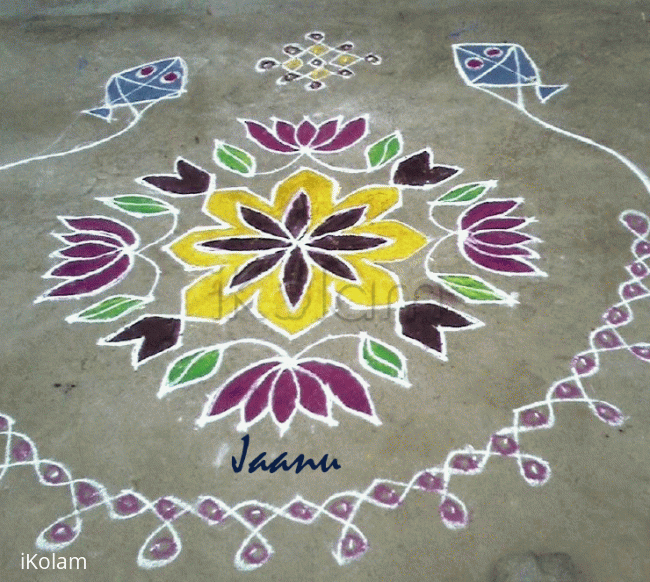 Rangoli: Kites Rangoli