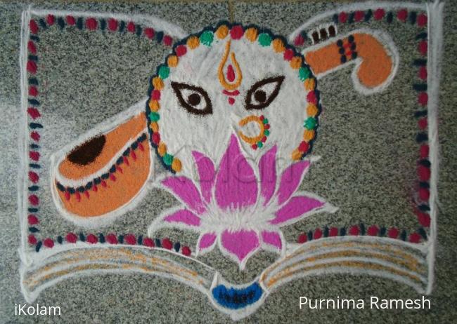 Rangoli: Happy Saraswathi Puja!!!