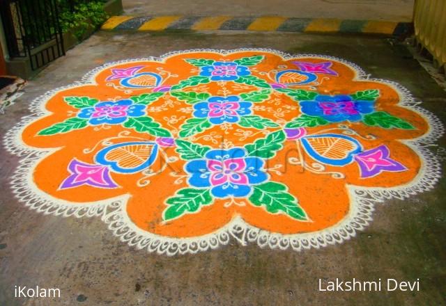 Rangoli: freehand rangoli