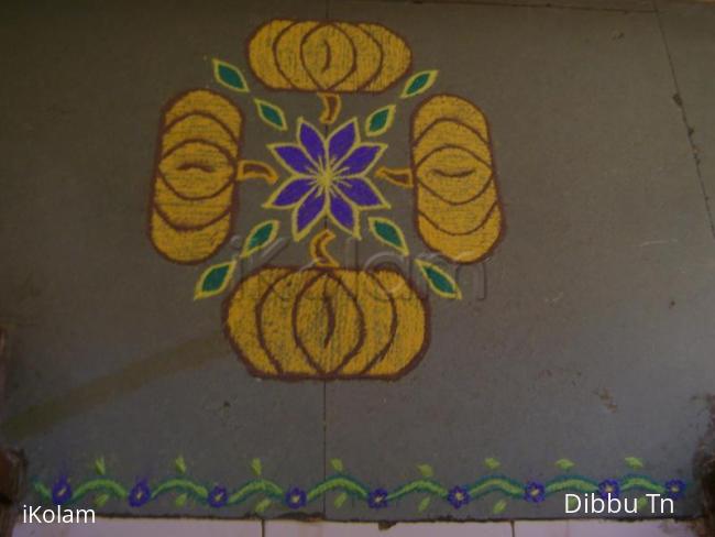 Rangoli: Pumpkin for the garden