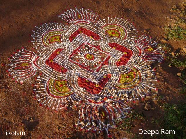 Rangoli:  surya pongal kolam