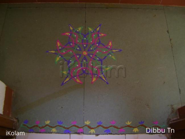 Rangoli: Apartment Kolam