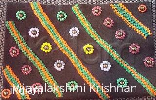 Rangoli: beadwork pouch