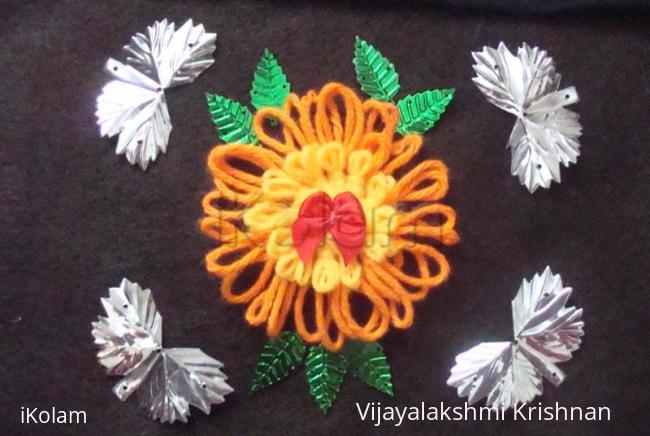 Rangoli: wollenwork pouch