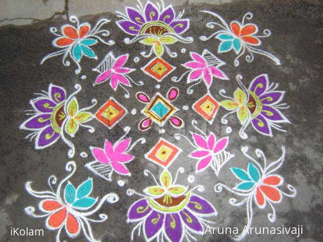 Rangoli: friday kolam