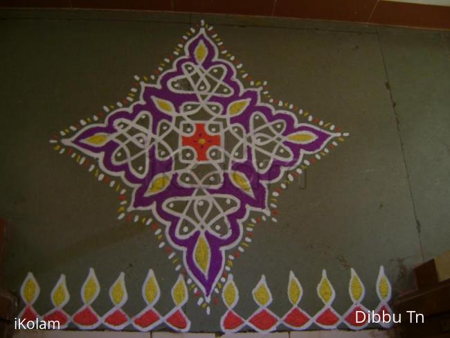 Rangoli: Third Day of Navrathri Maakolam