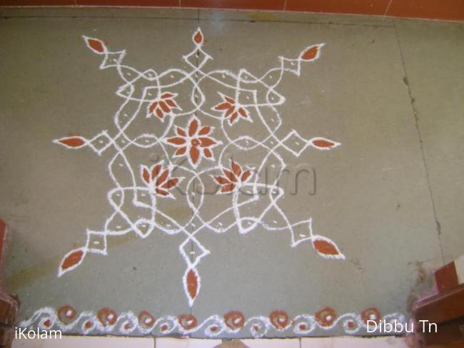 Rangoli: Fourth Day of Navrathri Kolam