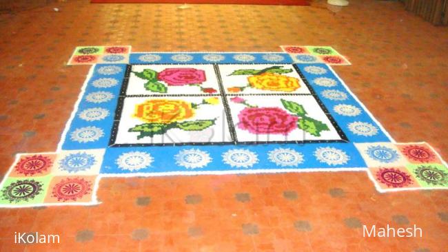 Rangoli: my special 10*10 size kumil kolam