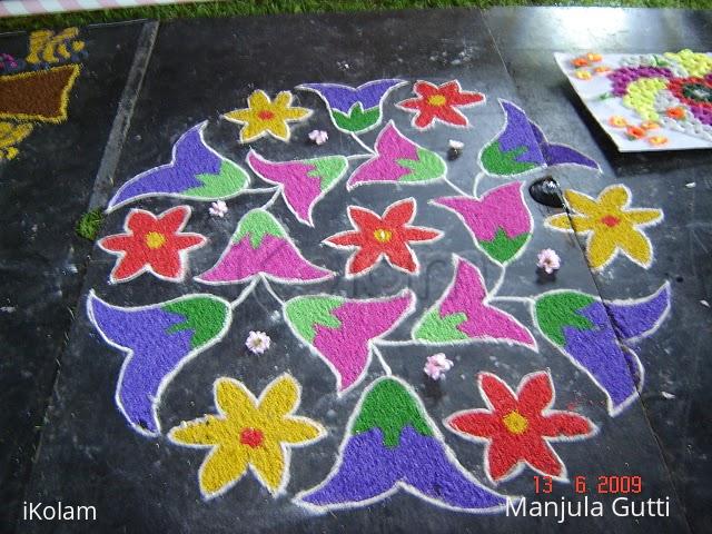 Rangoli: Floral rangoli