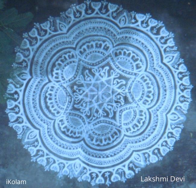 Rangoli: Knitted Lace doily