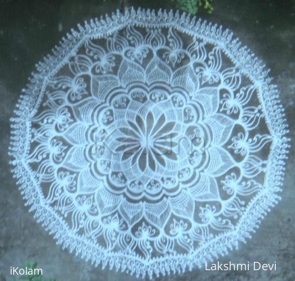 Rangoli:  fusion lace doily