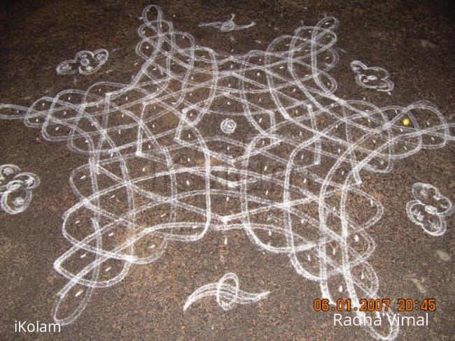 Rangoli: Hexagon Kolam