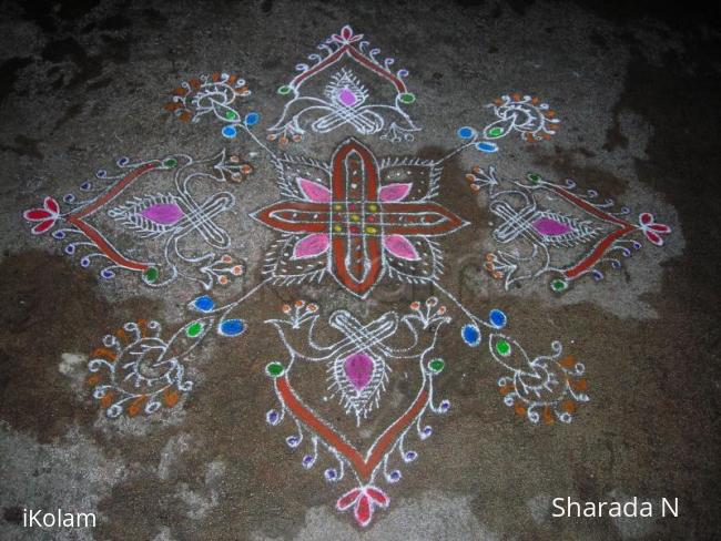 Rangoli: Freehand Rangoli and padi kolam