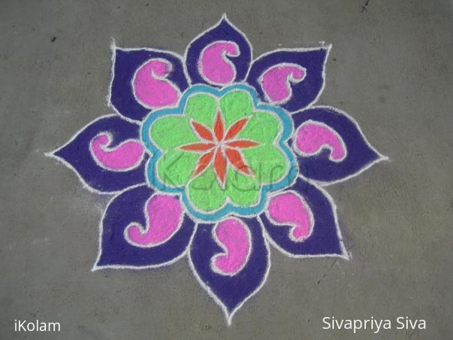 Rangoli: mango design