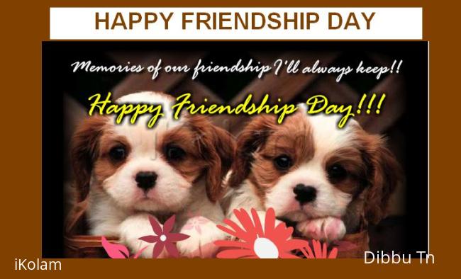 Rangoli: HAPPY FRIENDSHIP DAY