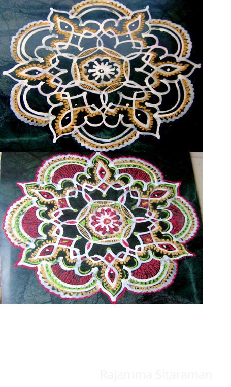 Rangoli: kolam Bride