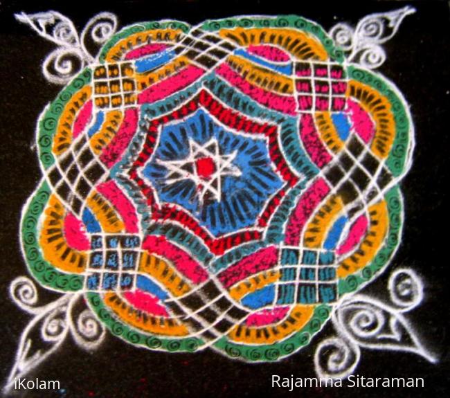 Rangoli: Designer kolam by Anita