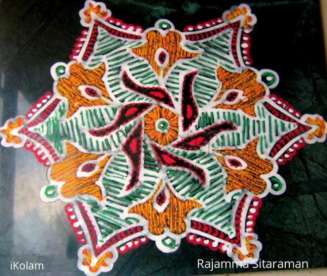 Rangoli: rangolam with embroidery  coloring