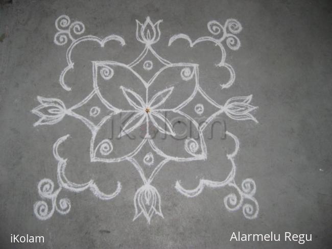 Rangoli: Simple design