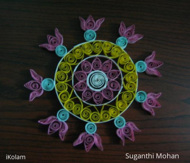 Rangoli: quilled kolam