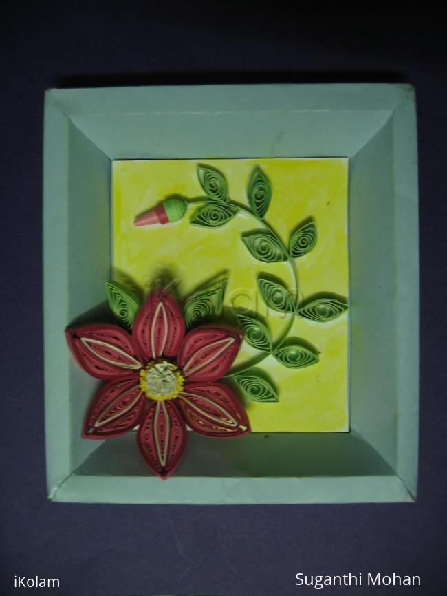 Rangoli: Quilled flower