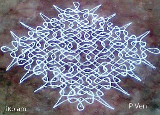 Rangoli: Sikku Kolam - 8