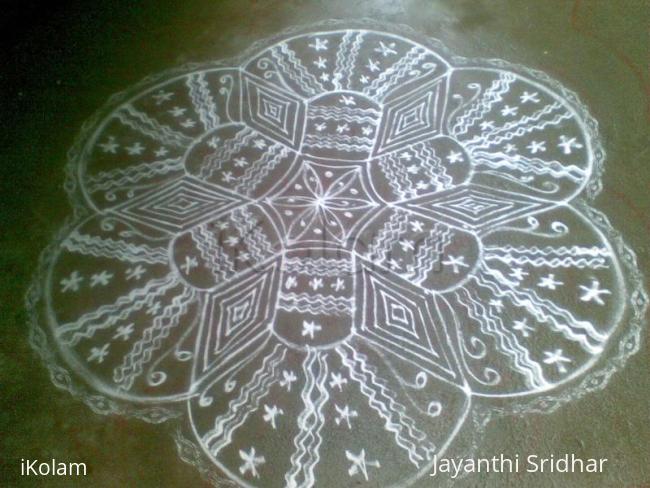 Rangoli: friday kolam