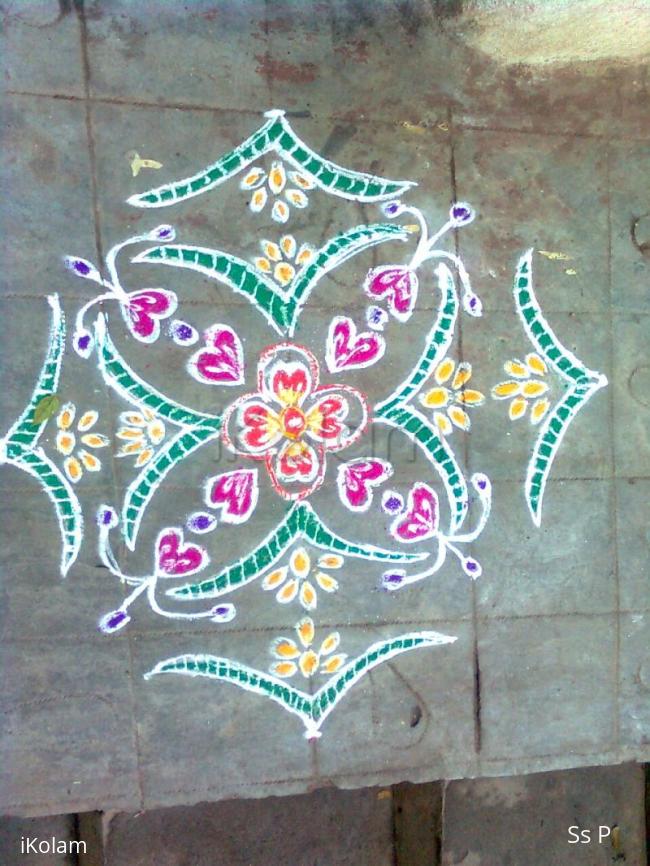 Rangoli: my another free hand design