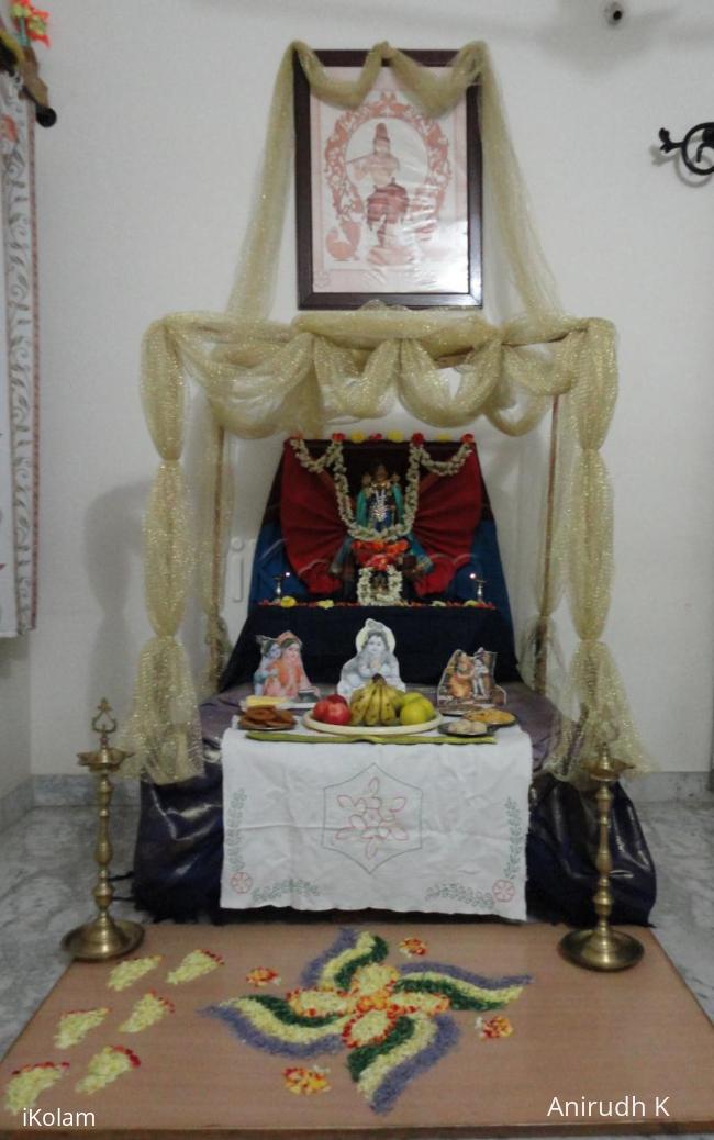 Rangoli: Janmashtami celebration at home