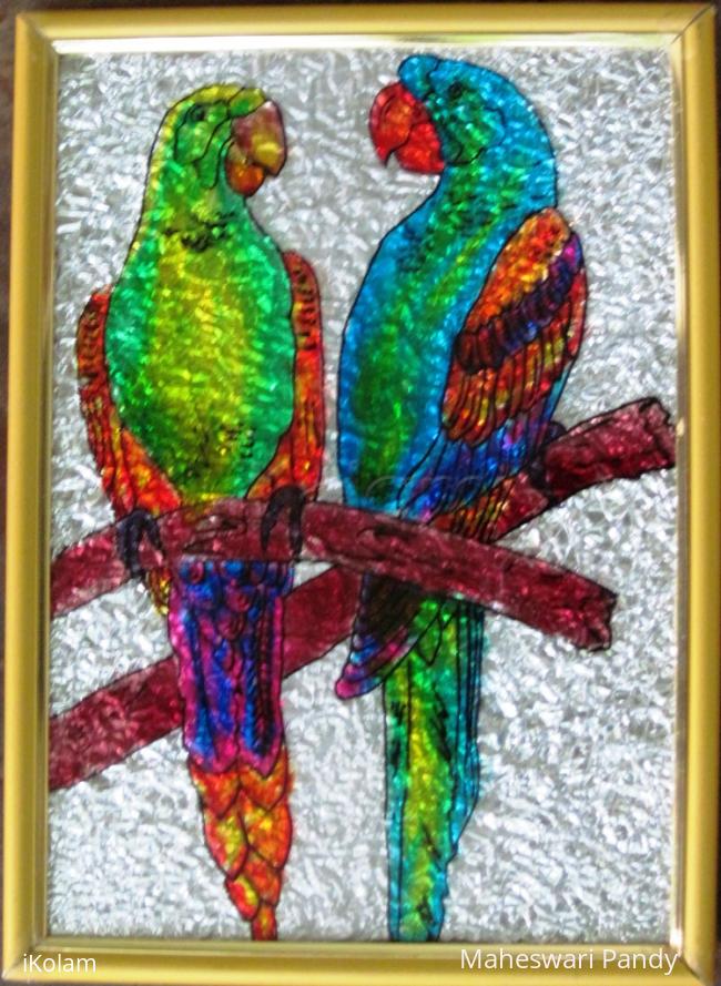 Rangoli: Love Birds