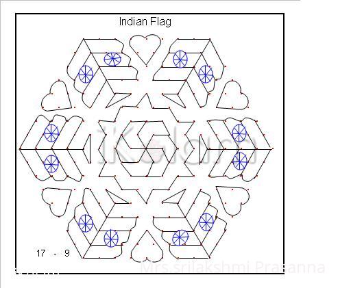 Rangoli: National Flag