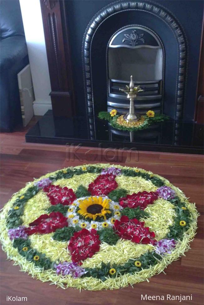 Rangoli: My pookalam for onam 2010