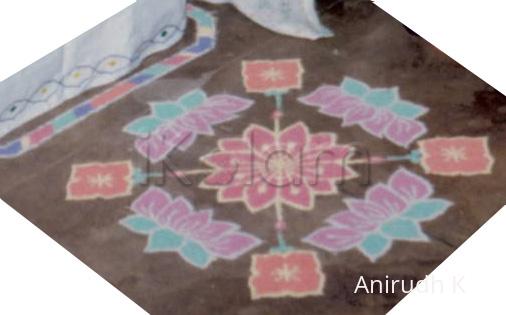 Rangoli: Simple Lotus 