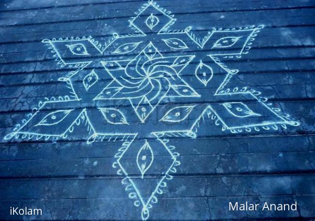 Rangoli: Blue beauty