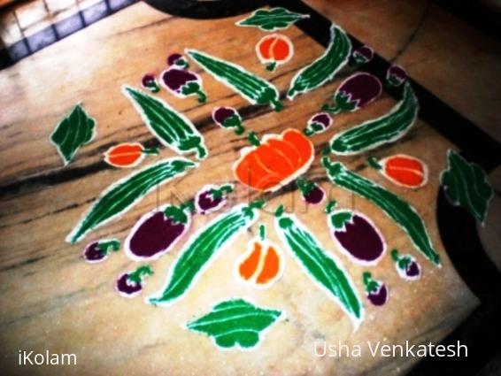 Rangoli: vegetable rangoli