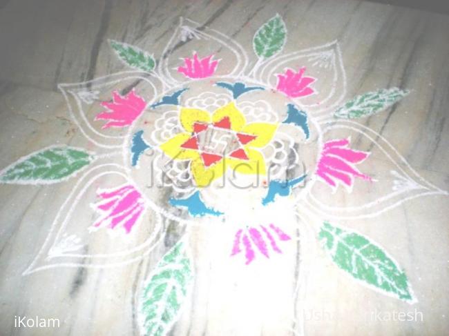 Rangoli: Free hand rangoli