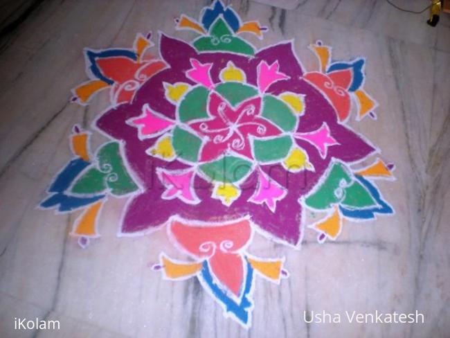 Rangoli: Free hand rangoli design