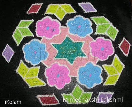 Rangoli: Diamond kolam