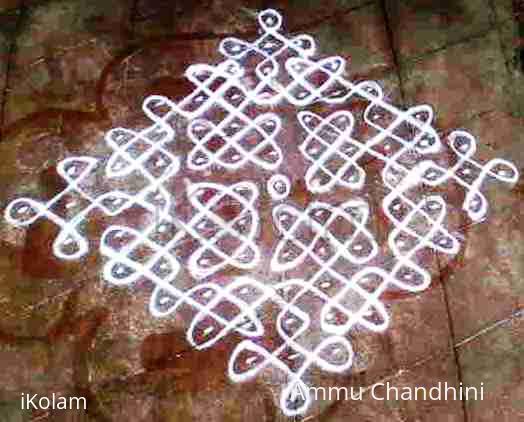 Rangoli: kolam with dots