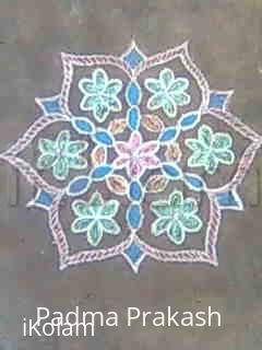 Rangoli: Dotted Bubble's Kolam