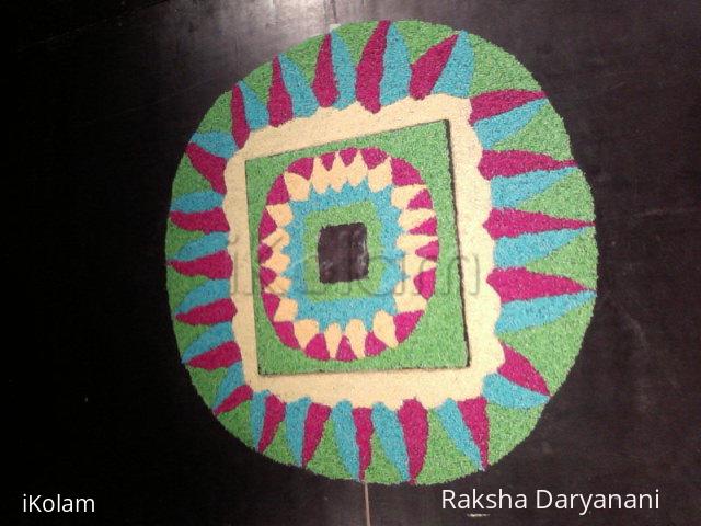 Rangoli: Rangoli around havan kund