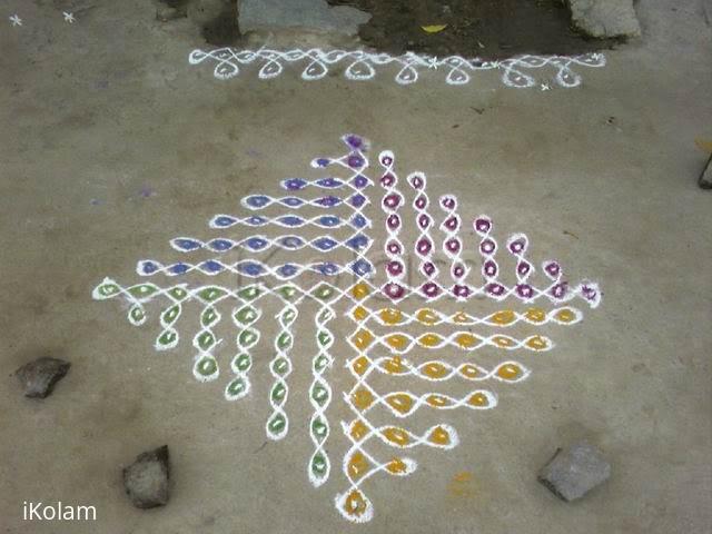 Rangoli: Curves kolam