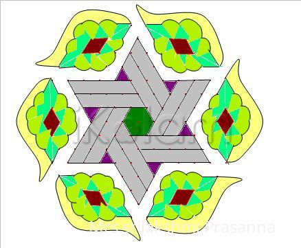 Rangoli: star