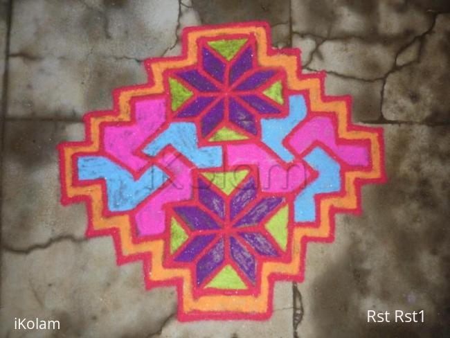 Rangoli: Step kolam