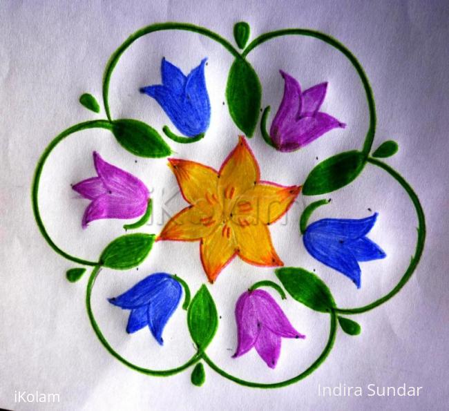 Rangoli: Bluebell