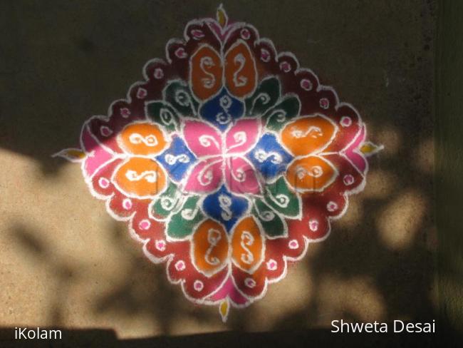 Rangoli: coloured Rangoli