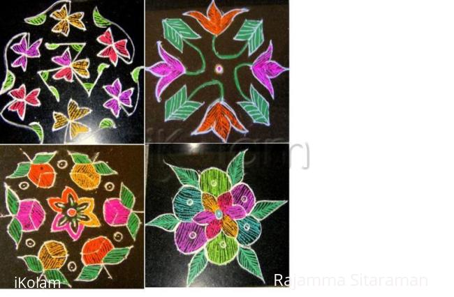 Rangoli: collage kolams / Evening Raagaas